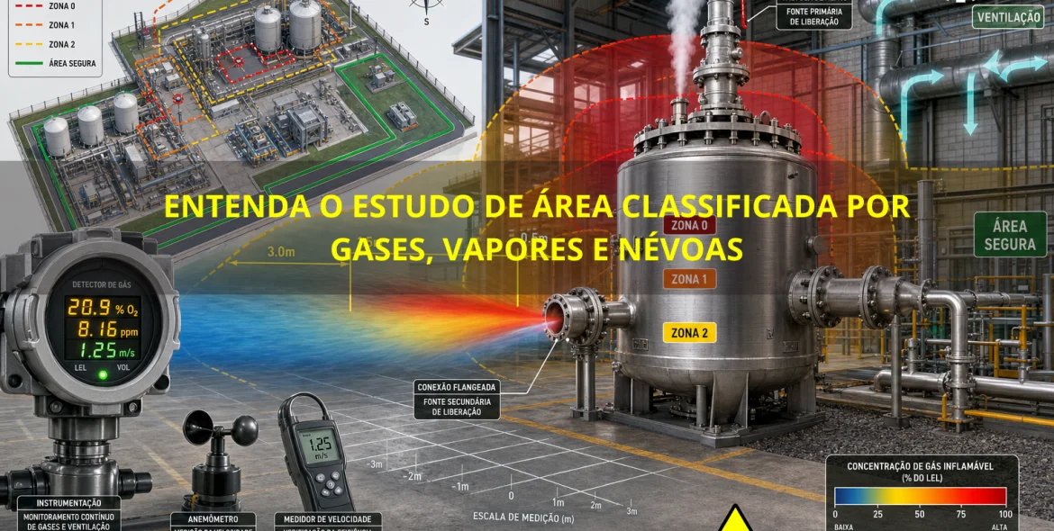 ENTENDA UM ESTUDO DE ÁREAS CLASSIFICADAS (GASES, VAPORES E NÉVOAS)
